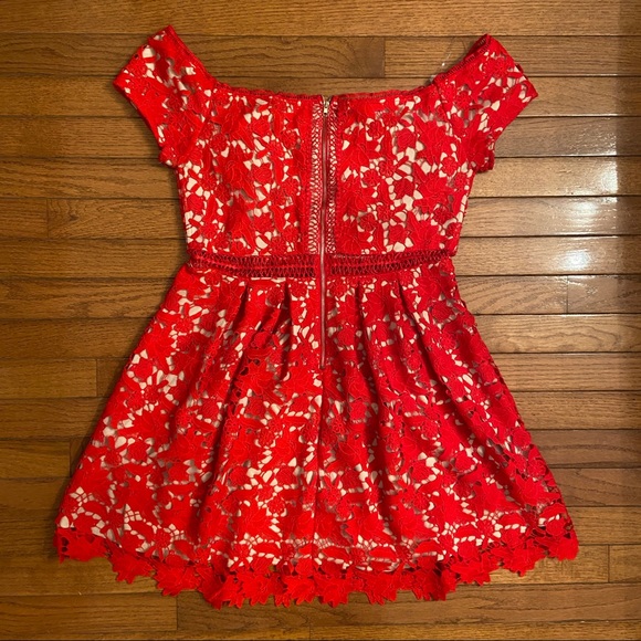 Francesca's Beverly Off the Shoulder Lace Dress - Picture 8 of 16